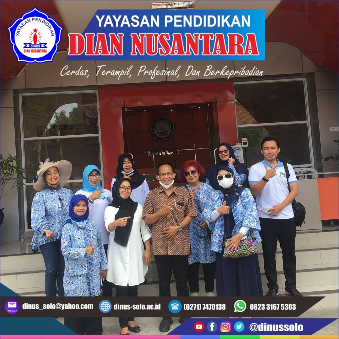 Kunjungan Rombongan study comparasi keluarga besar Dinas Pendidikan Kota Bandung di Yayasan Pendidikan Dian Nusantara Surakarta
